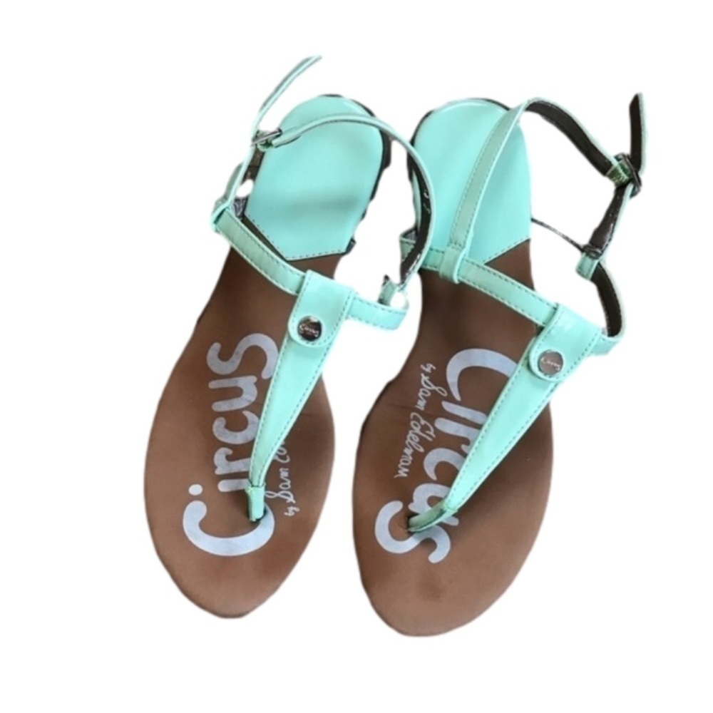 Circus by Sam Edelman pastel mint green Cayden T-strap sandals size 6.5
